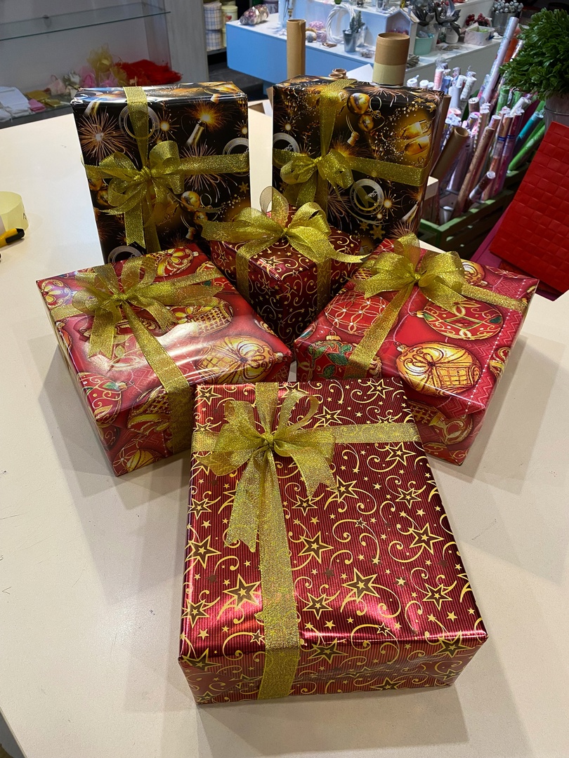 Упаковка подарка — Ленточка