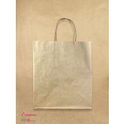 Пакет крафт круглая ручка 22*12*25