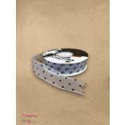 Лента декоративная «Горошек» 25 мм 27,5м